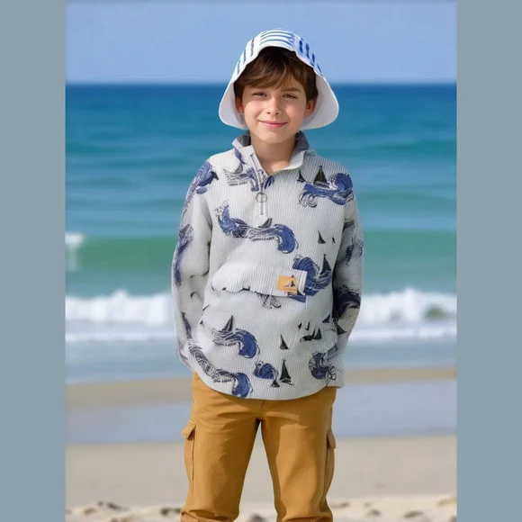 Scotch & Soda Boys Anorak Pullover 100% Cotton Size 14 - Picture 2 of 7